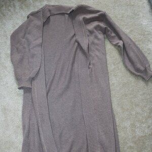 Elegant Women's Brown Cardigan Sweater